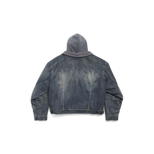 layered lined denim jacket