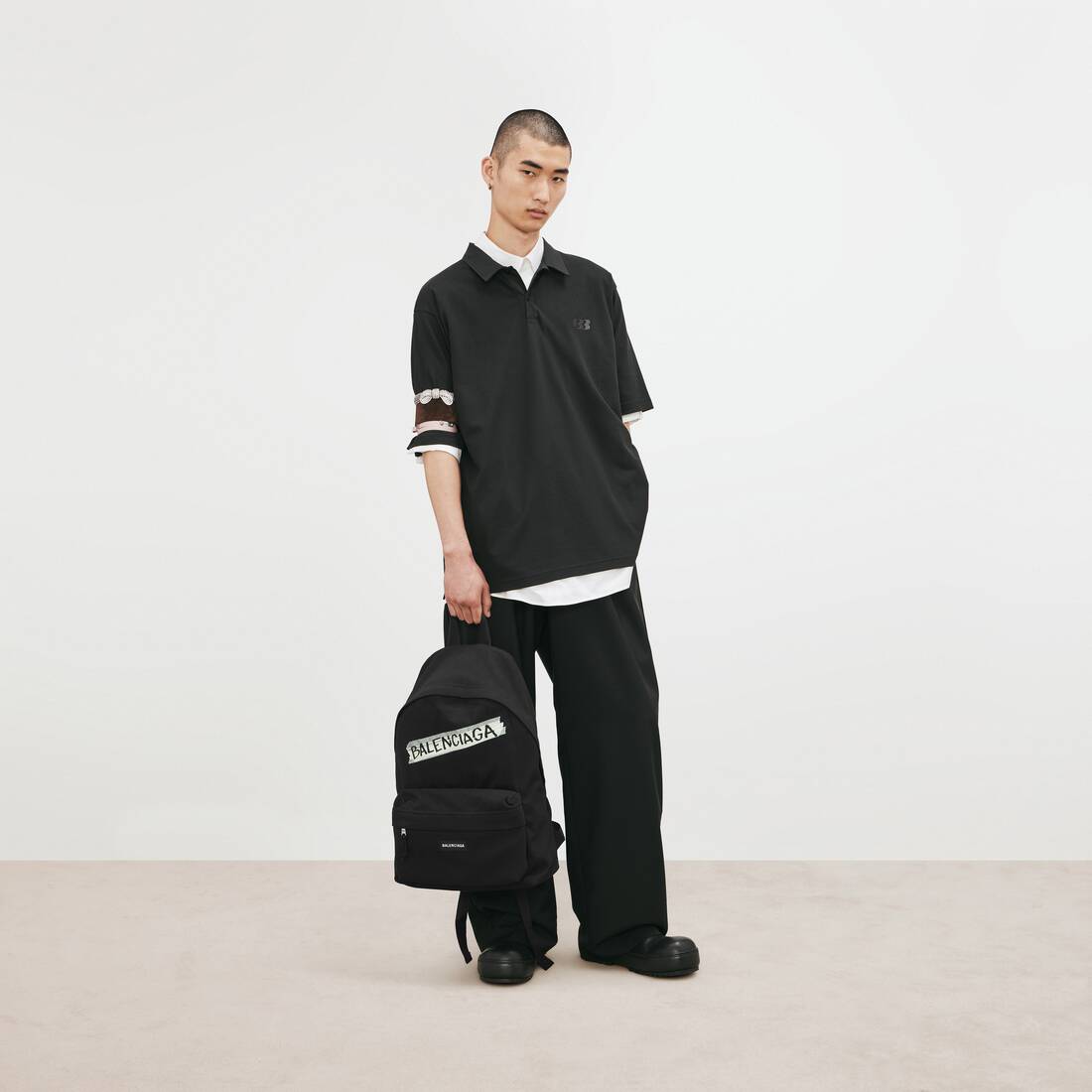 Men's Explorer Backpack in Black | Balenciaga Australia EN - Image 6