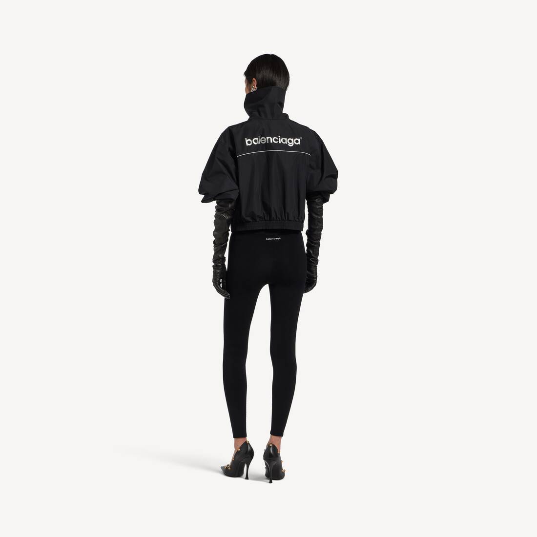 Women's Bodies Tracksuit Jacket in Black | Balenciaga Austria EN - Image 4