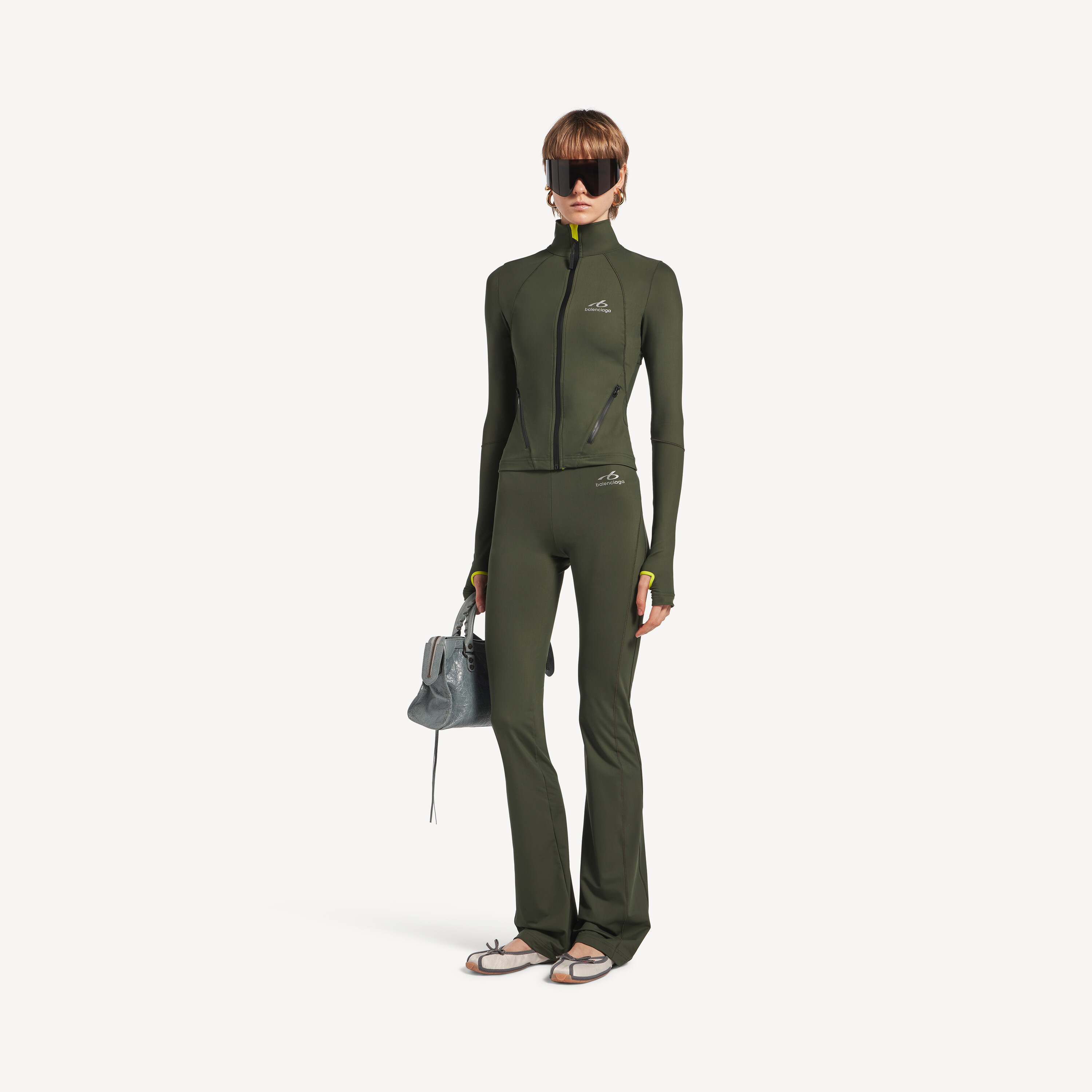Balenciaga techwear flared leggings