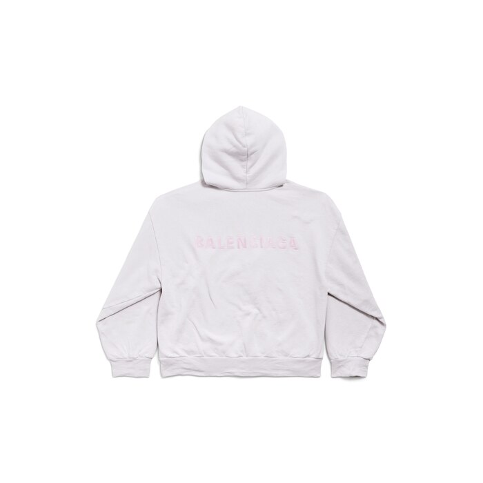 balenciaga back zip-up hoodie regular fit