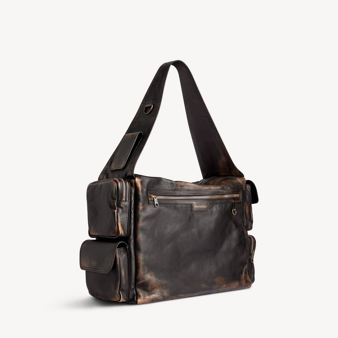 Men's Superbusy Sling Bag Large in Brown | Balenciaga Australia EN - Image 3