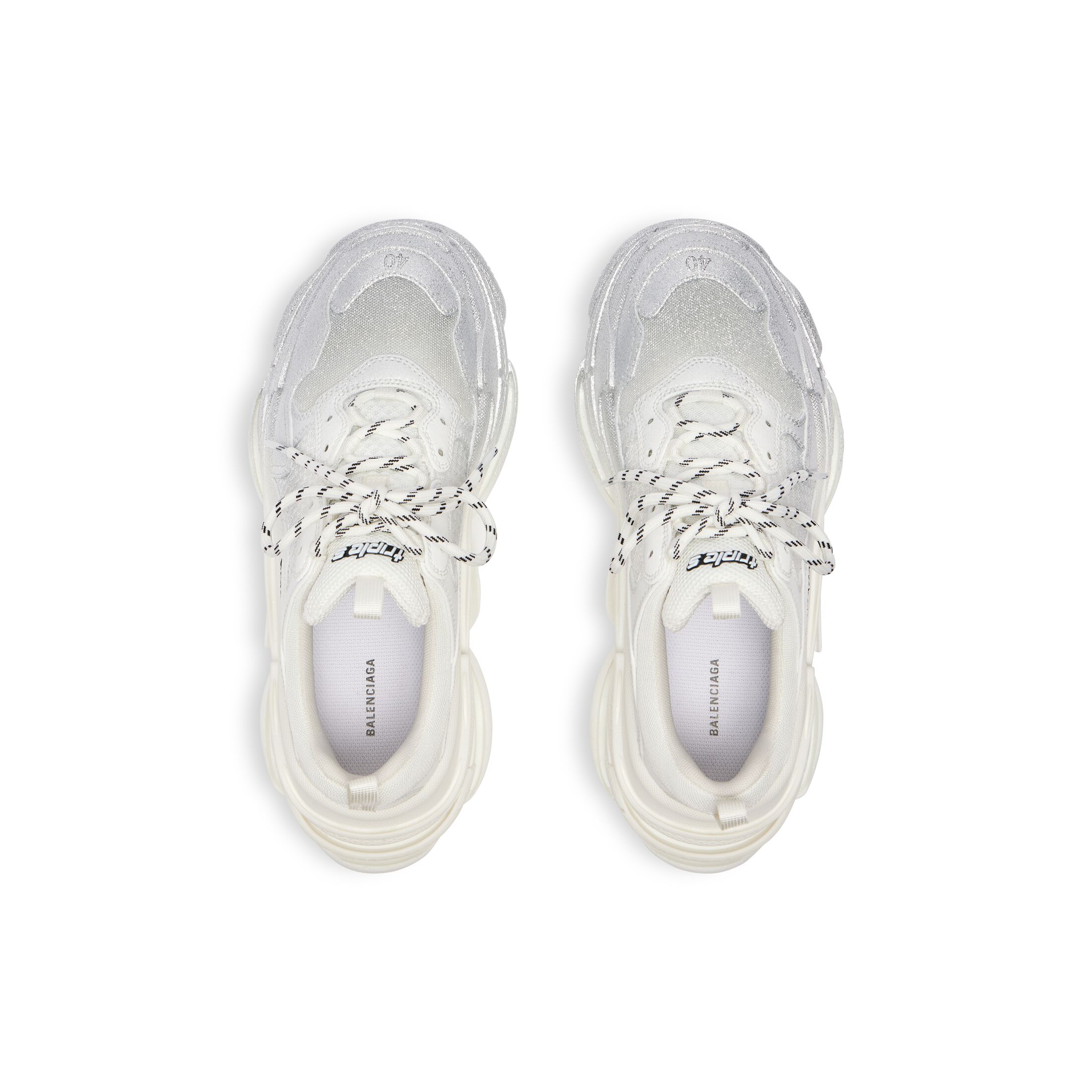 triple s glitter spray sneaker