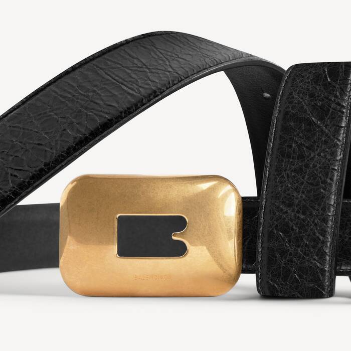 Ceinture Clicca pour Femme en Noir - Femme | Balenciaga Belgique FR - Image 3