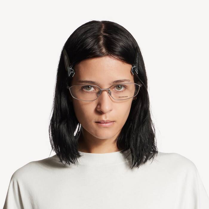 Set Di 2 Fermagli Salon Bb da Donna in Argento/nero - Donna | Balenciaga Italia IT - Image 2