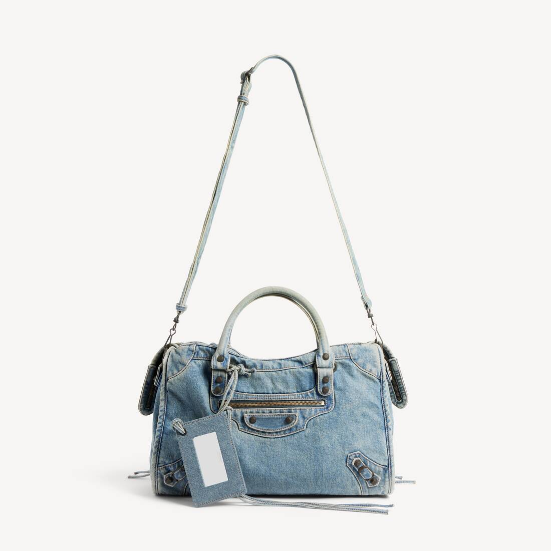 Le City Tasche Mittelgro&szlig; f&uuml;r Damen in Blau | Balenciaga Deutschland DE - Image 4