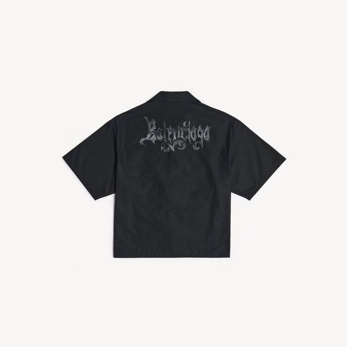 Sketchy Bowling-kurzarmhemd f&uuml;r Herren in Schwarz - Herren | Balenciaga Deutschland DE - Image 2