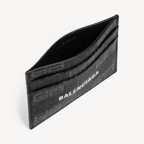 tarjetero signature de lona revestida con bb monogram