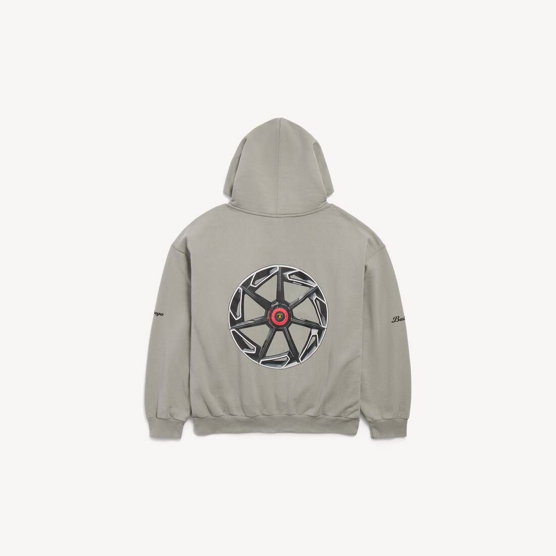 Men's Balenciaga I Automobili Lamborghini Medium Fit Hoodie in Balenciaga Grey | Balenciaga Portugal EN - Image 2