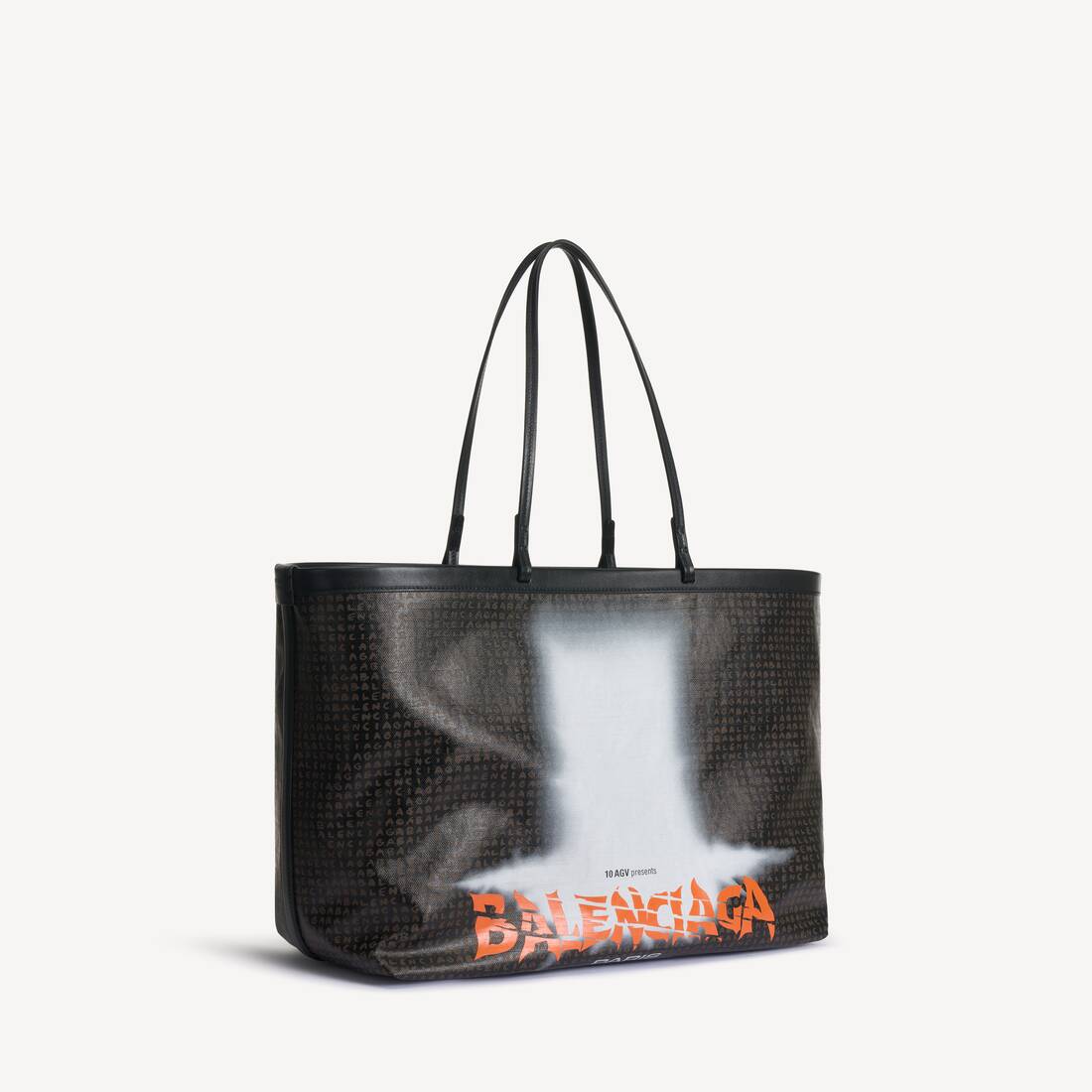 Select Tragetasche Gro&szlig; f&uuml;r Damen in Schwarz/orange | Balenciaga Deutschland DE - Image 2