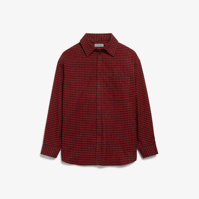 Men's Overshirt in Red - Men | Balenciaga Japan EN - Image 2