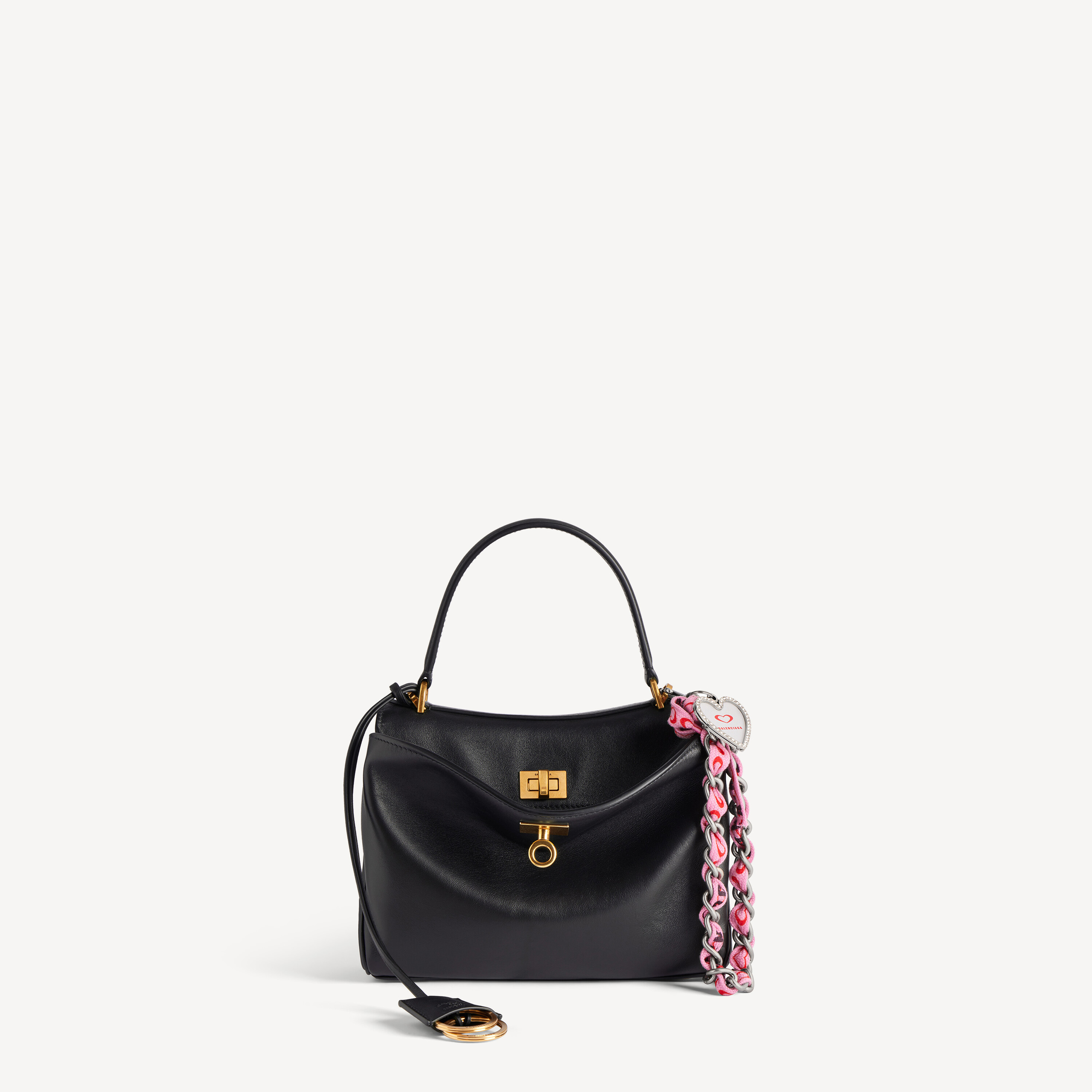 BALENCIAGA RODEO mini 定価13万のチャーム付き BALENCIAGA RODEO ミニ チャーム バッグ レザー ショルダー