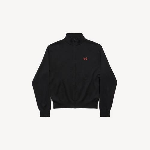 laurel classic ジップアップ セーター