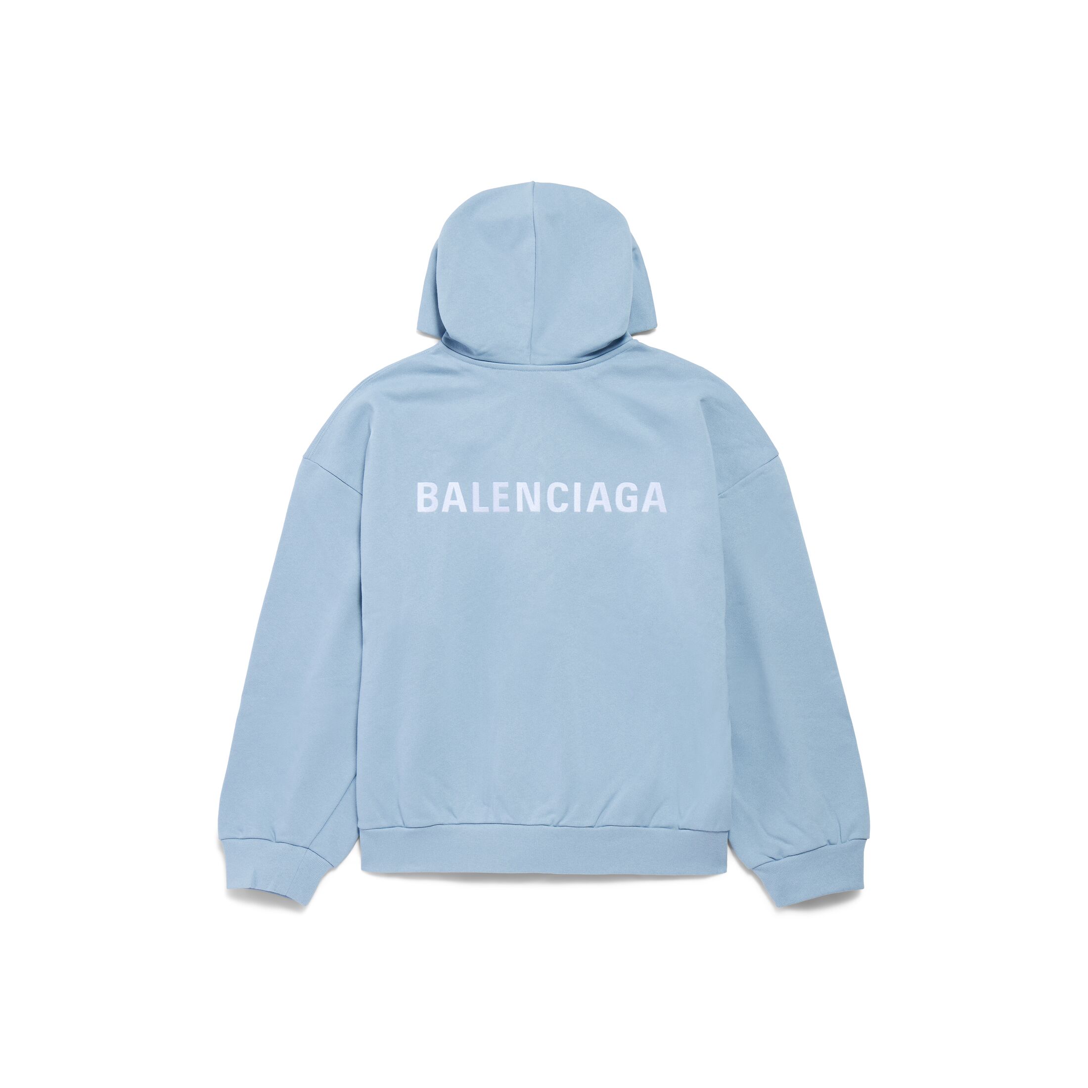 balenciaga back zip-up hoodie regular fit