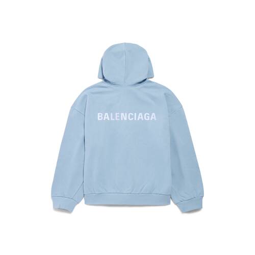 hoodie zippé balenciaga back fit regular