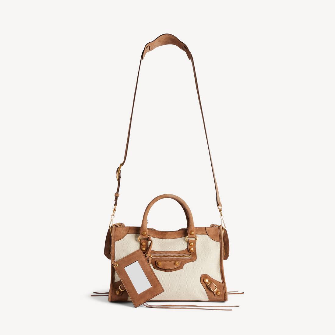 Bolso Le City Peque&ntilde;o para Mujer en Beige/c&aacute;mel | Balenciaga Espa&ntilde;a ES - Image 4