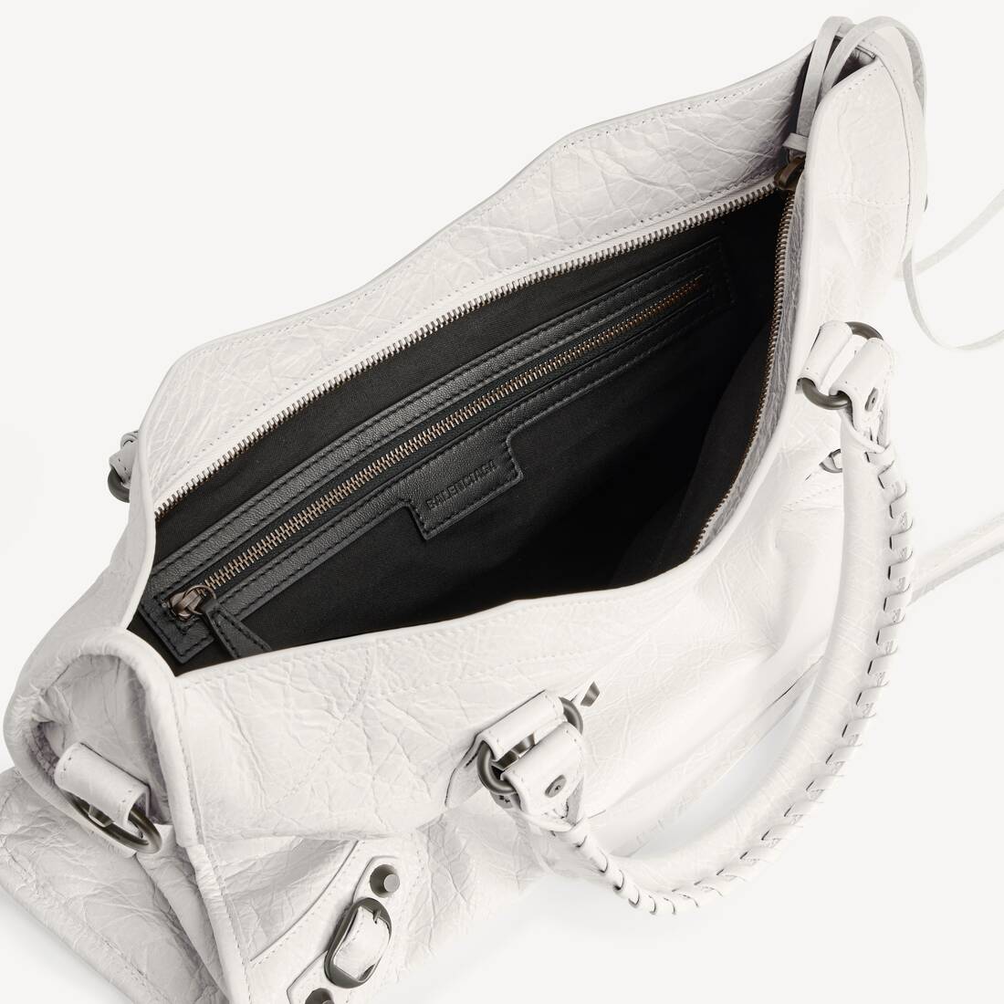 Women's Le City Bag Medium in Optic White | Balenciaga Finland EN - Image 5