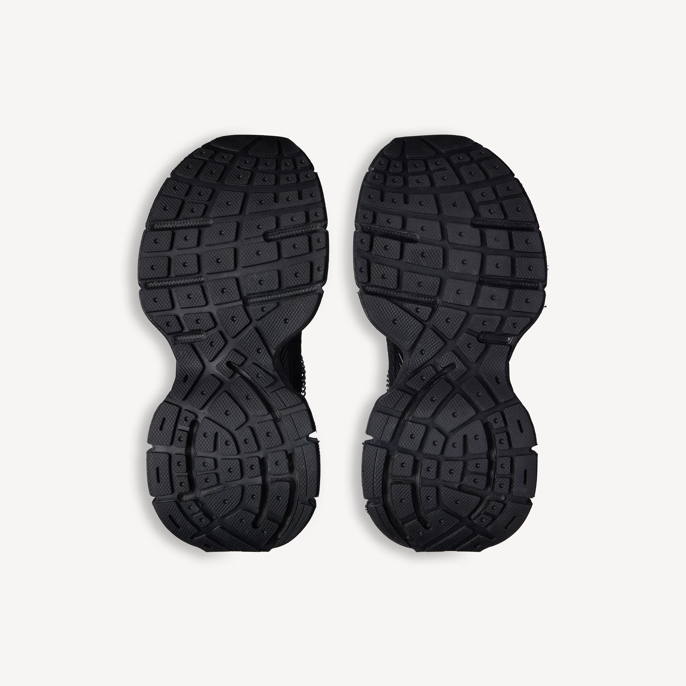 발렌시아가 남성 3XL 참 장식 스니커즈 블랙/실버 734734W3XCN1000