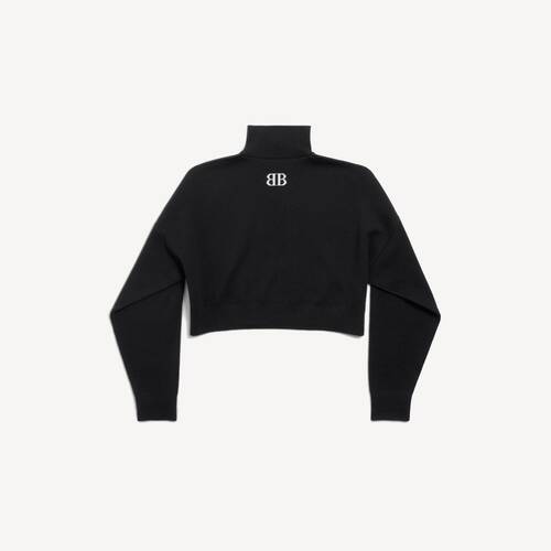 cropped highneck
