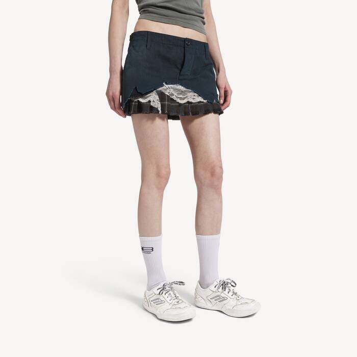 Sneaker Hamptons Worn-out Moyen pour Femme en Blanc - Femme | Balenciaga Belgique FR - Image 3