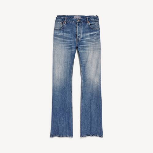 distressed patched jeans