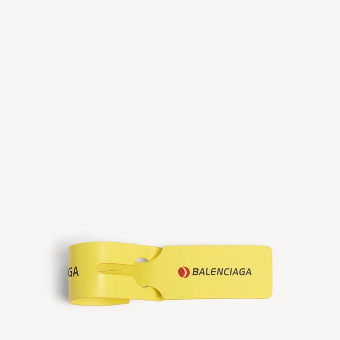 Charm/porte-cl&eacute;s Luggage Swing  in Jaune | Balenciaga Luxembourg FR - Image 2