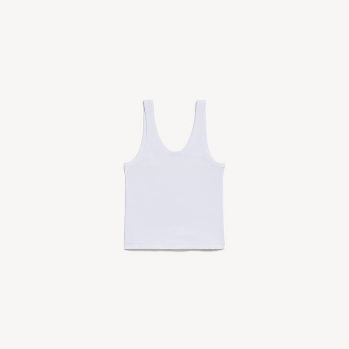 Women's Tank Top in White - Women | Balenciaga Japan EN - Image 2