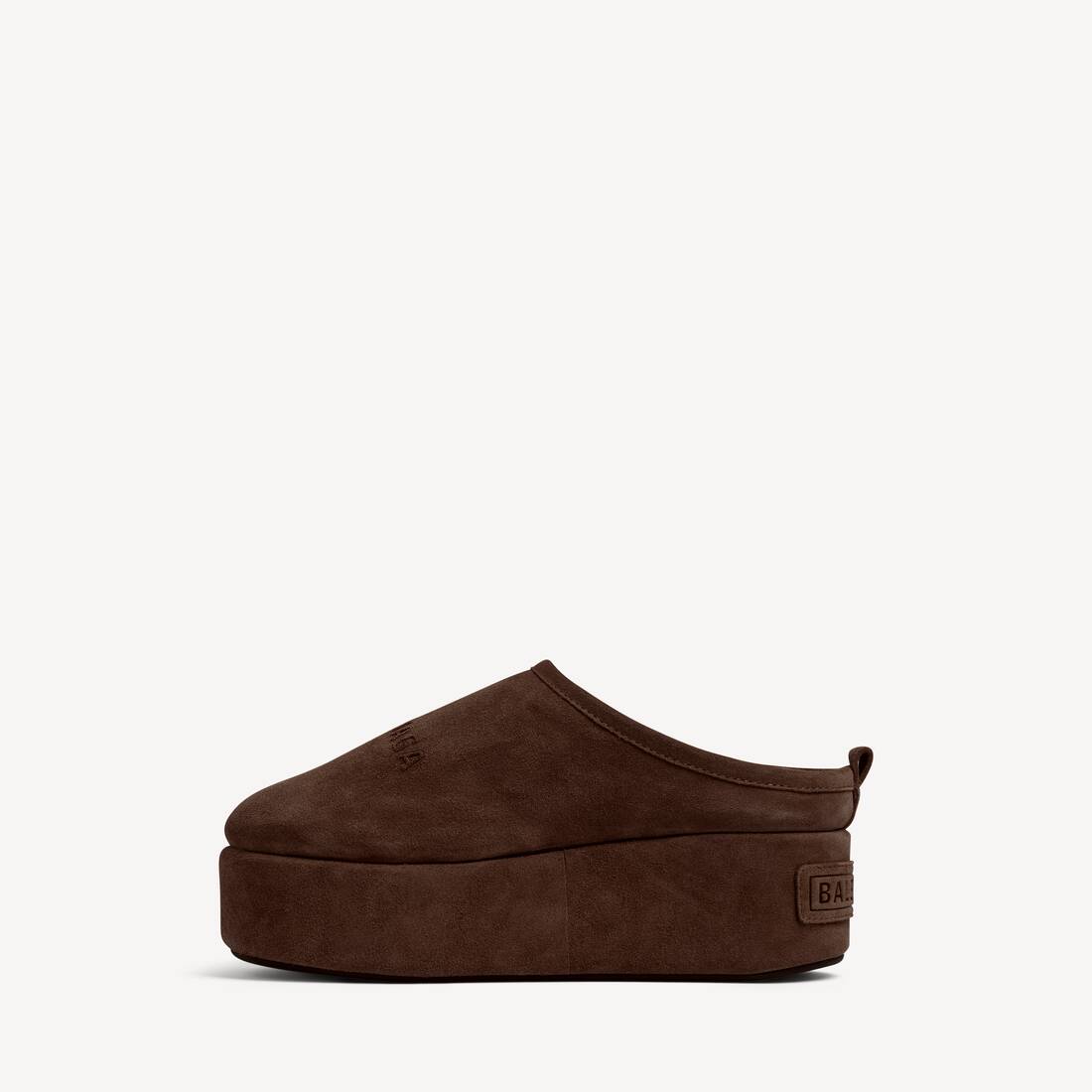 Women's Alaska Soft Platform Mule in Light Espresso | Balenciaga United States EN - Image 4