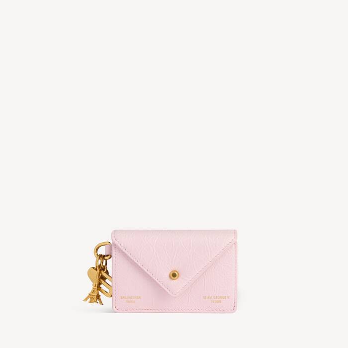 Women's Token Mini Wallet in Petal Pink - Women | Balenciaga Australia EN - Image 1