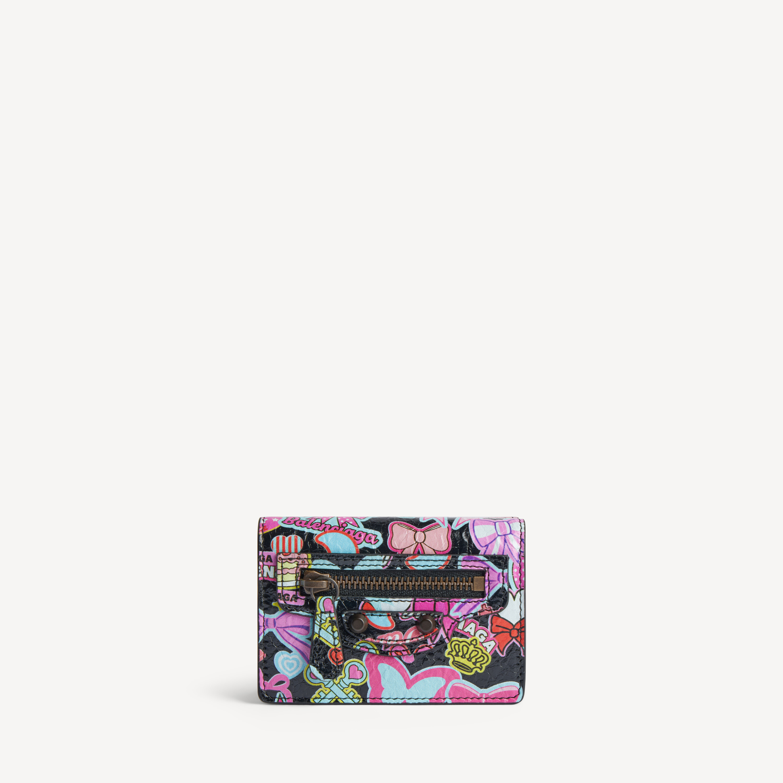 Women's Le City Mini Wallet in Black/multicolor