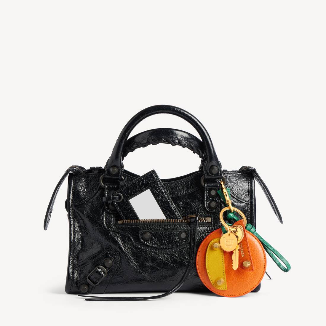 Charm/porte-cl&eacute;s Orange Le City pour Femme en Orange/jaune | Balenciaga Belgique FR - Image 3