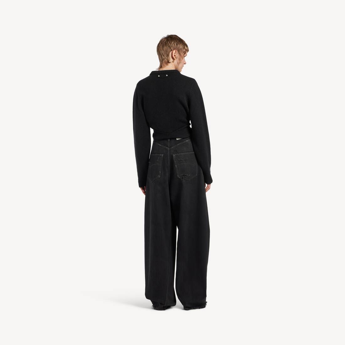 Maglione Girocollo da Donna in Nero | Balenciaga Italia IT - Image 4