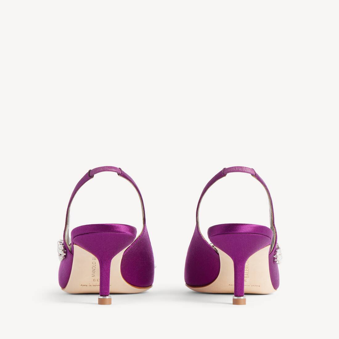 Women's Balenciaga | Manolo Blahnik Slingback in Violet | Balenciaga Ireland EN - Image 3