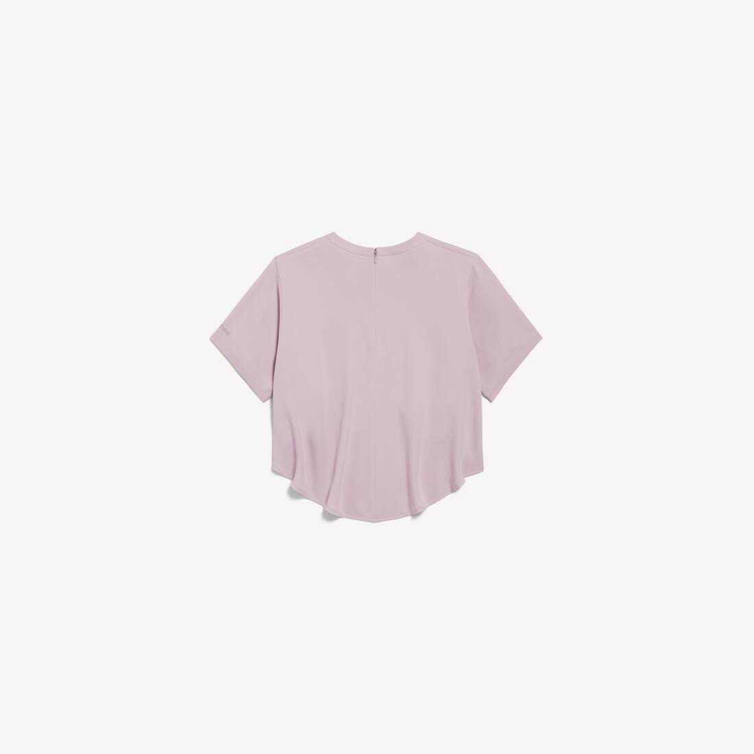 Women's Cropped Train Top in Dusty Pink | Balenciaga United States EN - Image 2