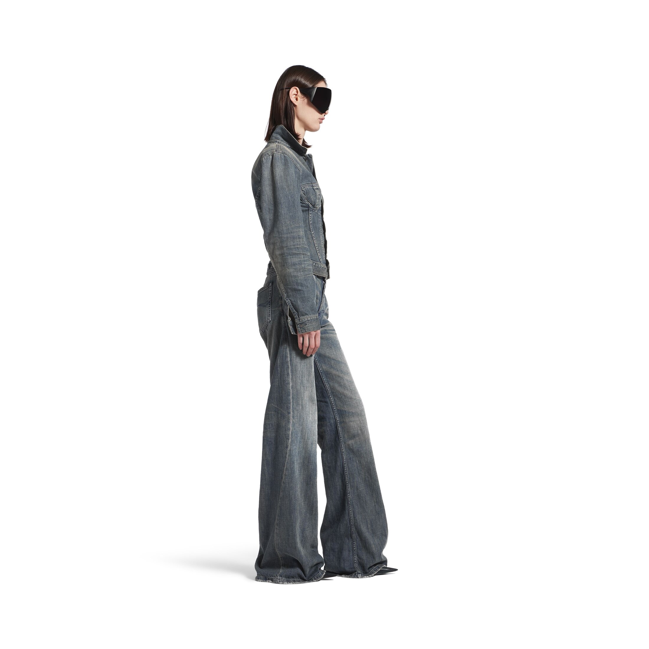 corseted denim jacket