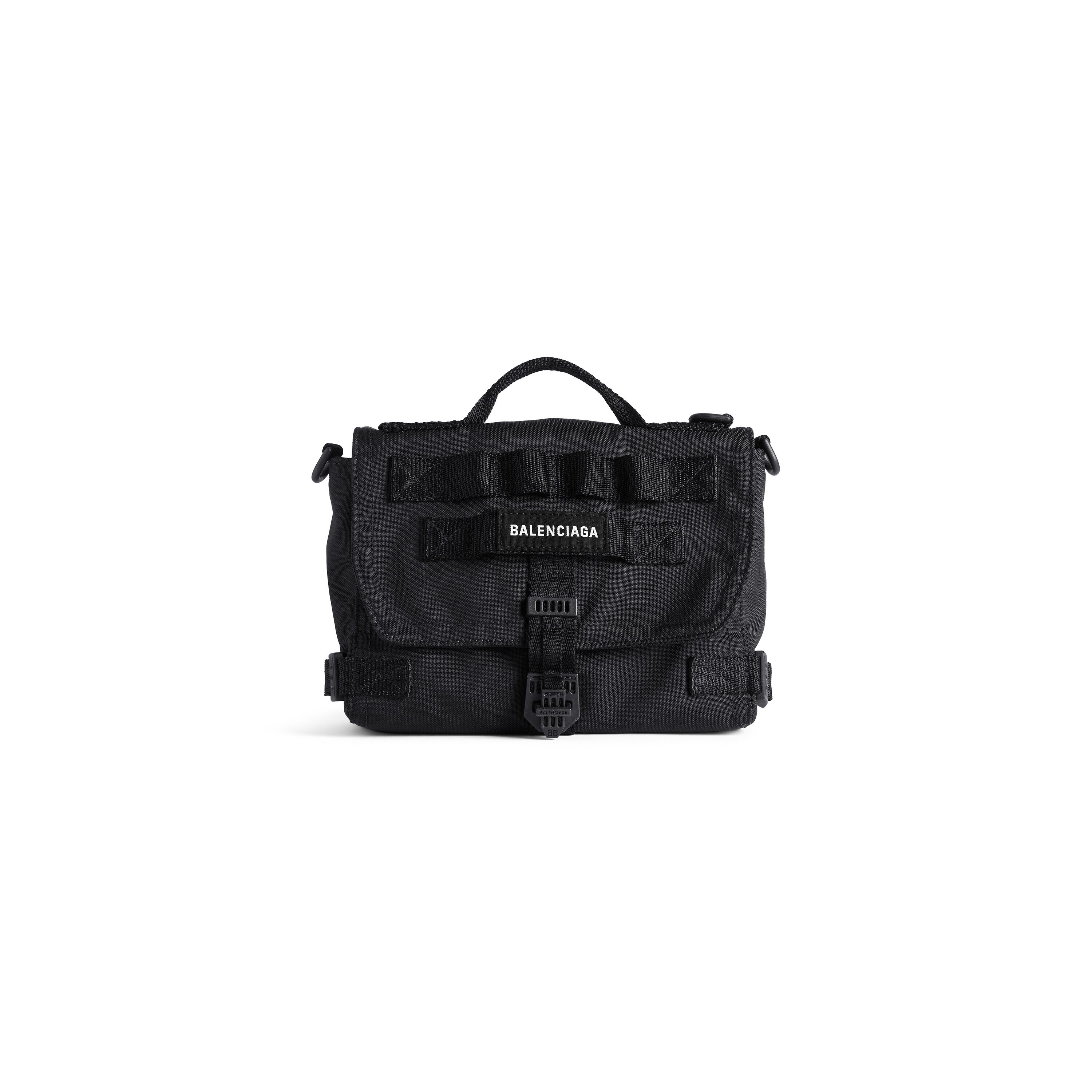 BALENCIAGA ARMY ブラック メッセンジャーバッグ クロスボディ Men's Army Messenger Bag Small in Black | Balenciaga US