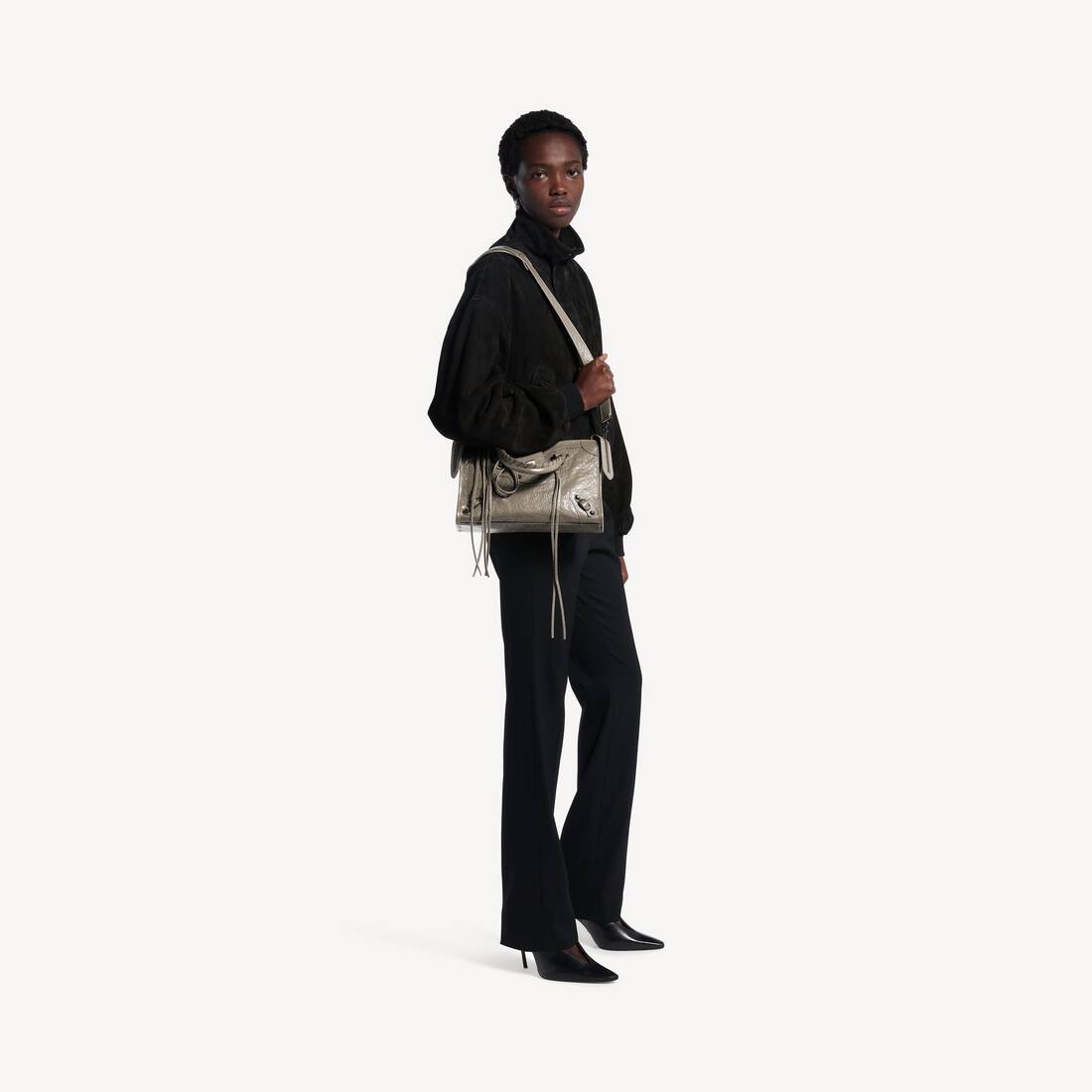 Women's Le City Bag Small in Army Green | Balenciaga United Kingdom EN - Image 7