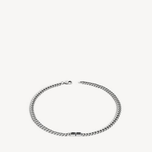 bb icon thin gourmette necklace