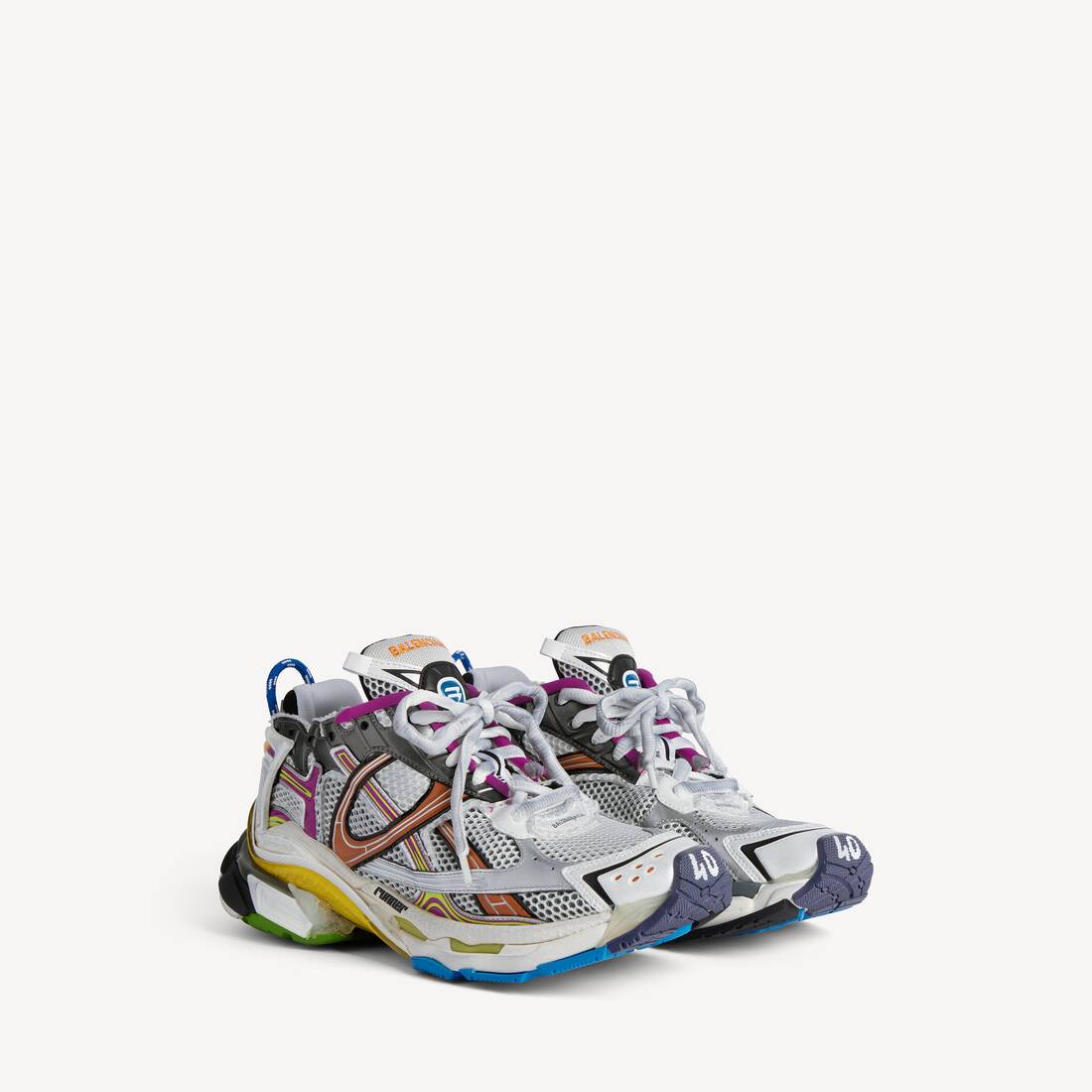 Men's Runner Sneaker in Multicolor | Balenciaga United States EN - Image 2