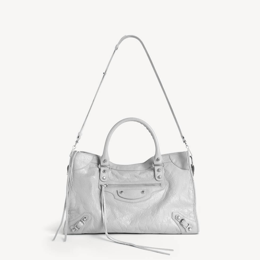 Women's Le City Bag Medium in Light Grey | Balenciaga Taiwan Region EN - Image 4