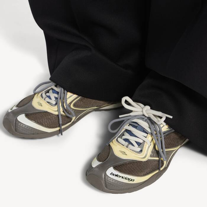 Men's Radar Gradient Lines Sneaker in Brown/blue/yellow/grey - Men | Balenciaga United States EN - Image 3