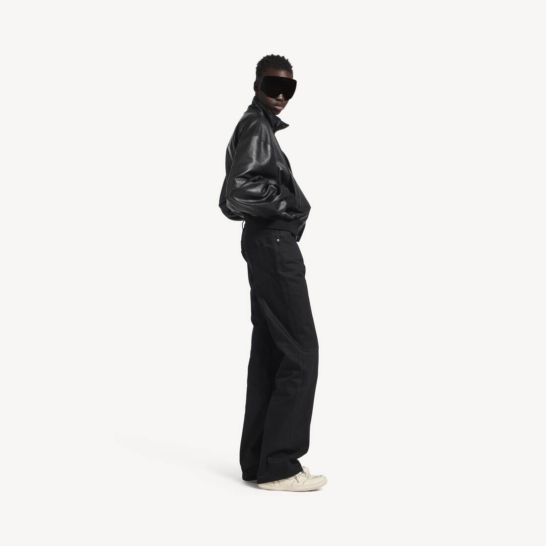 Women's Straight Fit Pants in Black | Balenciaga Australia EN - Image 3