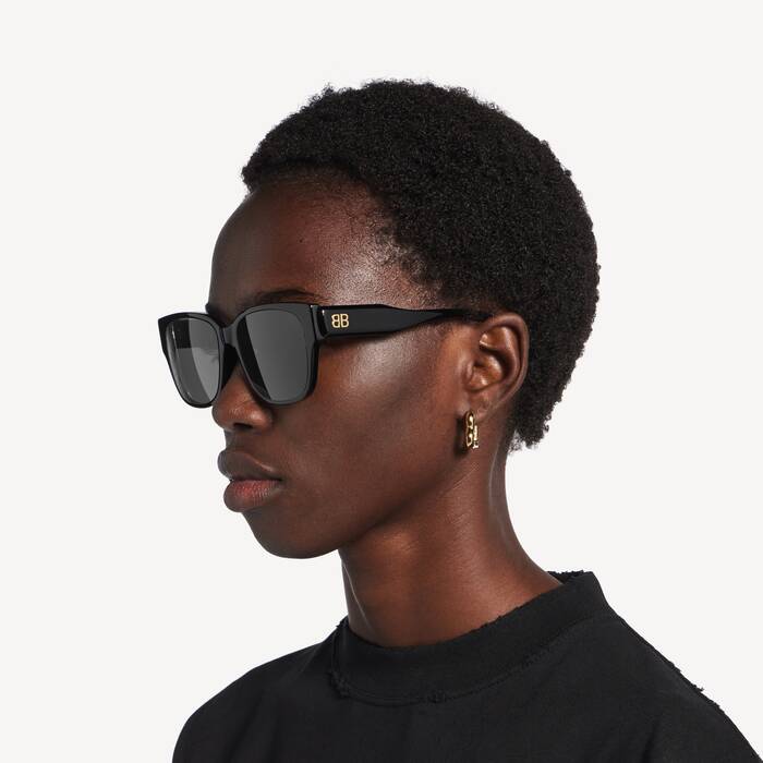 Nova Quadratische Af Sonnenbrille in Schwarz | Balenciaga Deutschland DE - Image 3