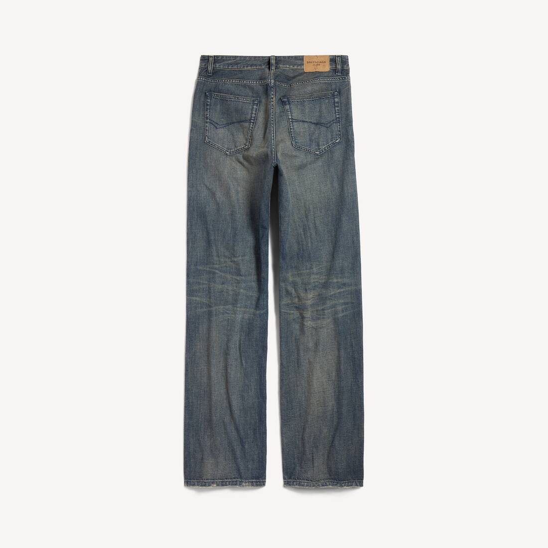 Men's Relaxed Fit Pants in Blue | Balenciaga Japan EN - Image 2