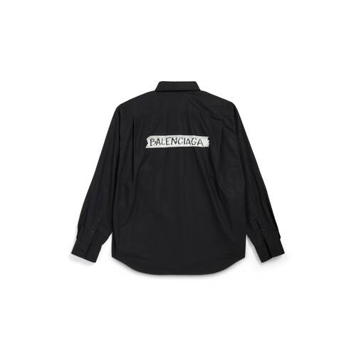 masking tape long sleeve shirt large fit