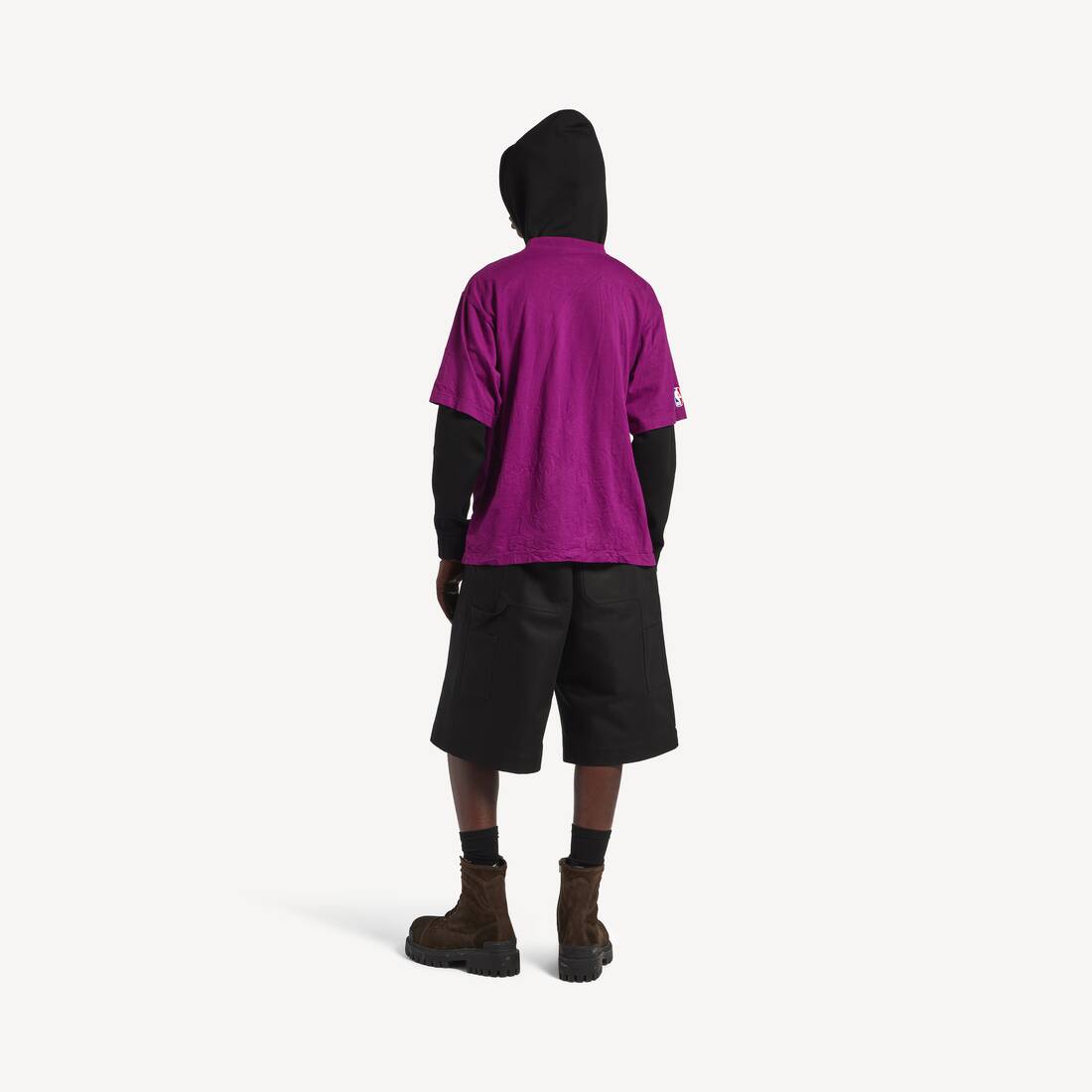 Balenciaga | Nba Collaboration廓形t恤 为 男士 在 紫色 | Balenciaga 津巴布韦 ZH - Image 4