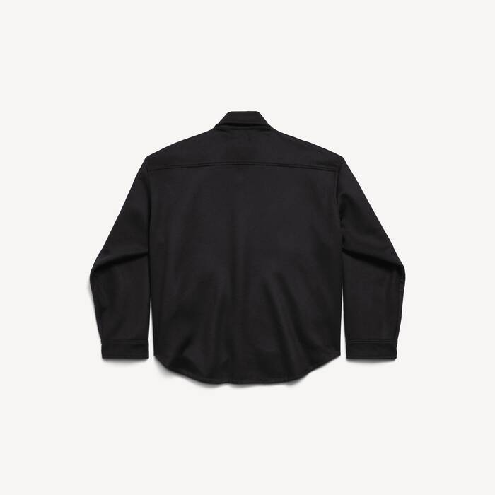 Chemise Matelass&eacute;e pour Homme en Noir - Homme | Balenciaga Belgique FR - Image 2