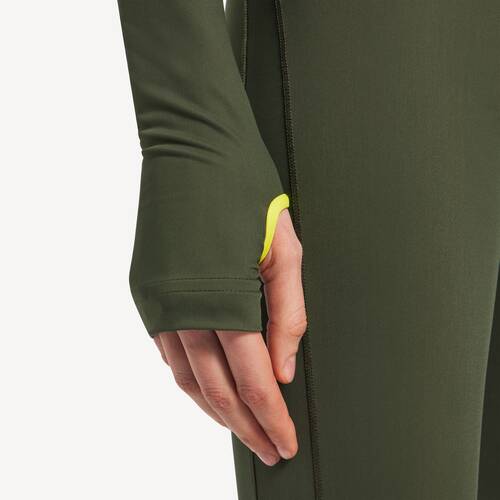 techwear fitted zip-up top