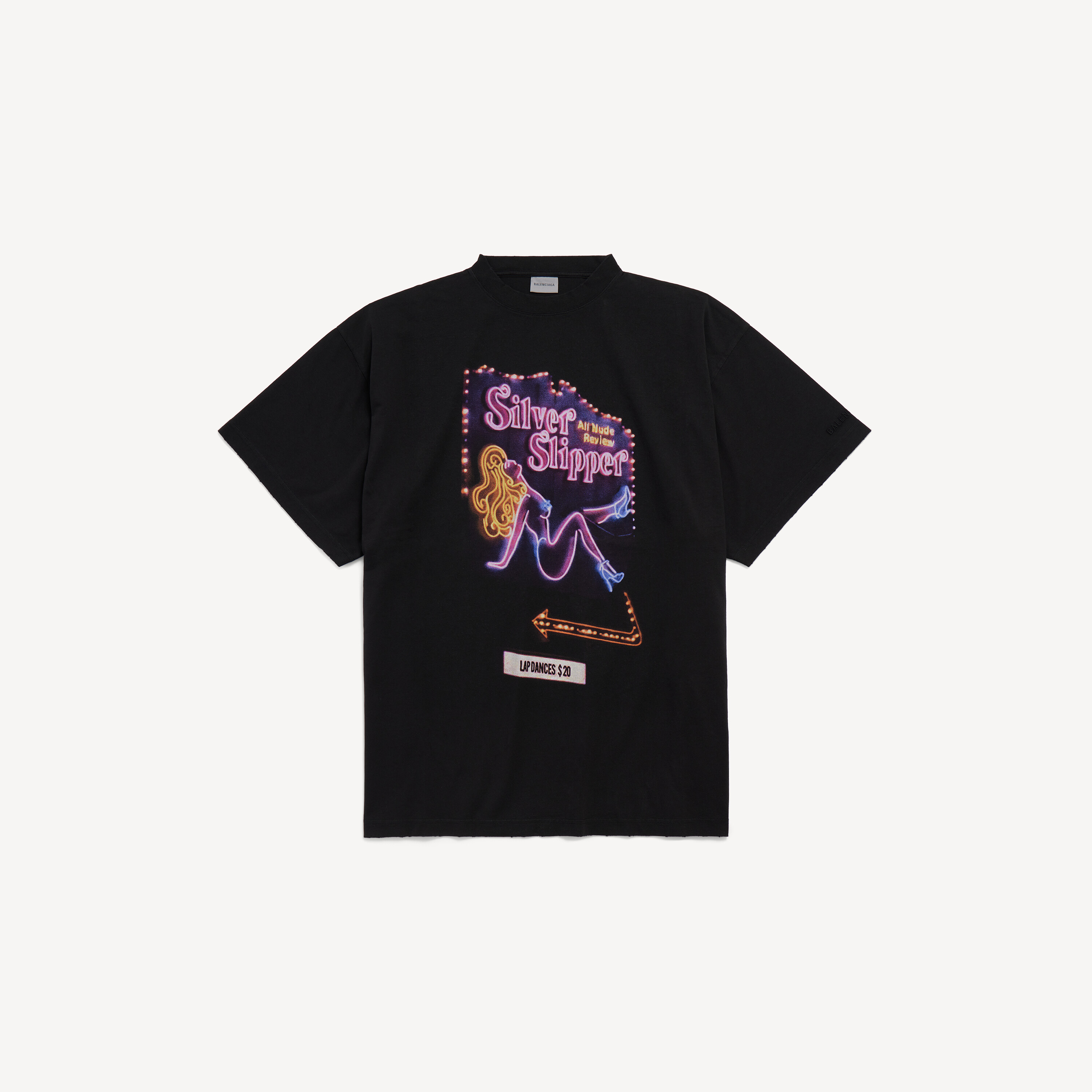 Silver slipper オーバーサイズ tシャツ