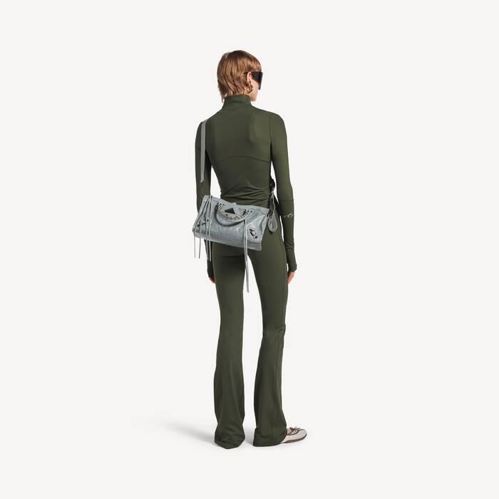 Bolso Le City Peque&ntilde;o para Mujer en Gris Azulado - Mujer | Balenciaga Espa&ntilde;a ES - Image 3